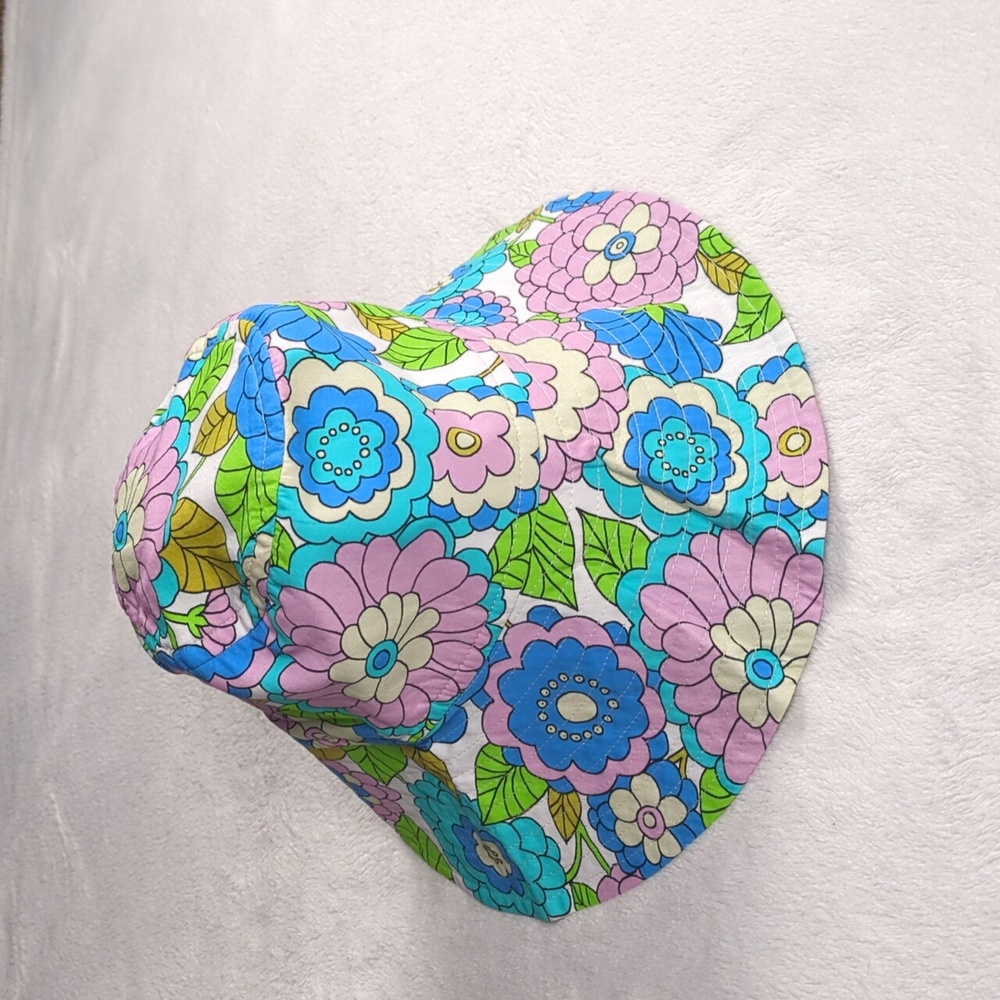 Dodo Bar Or Kids Floral Cotton Bucket Hat - Blue, Green, Purple